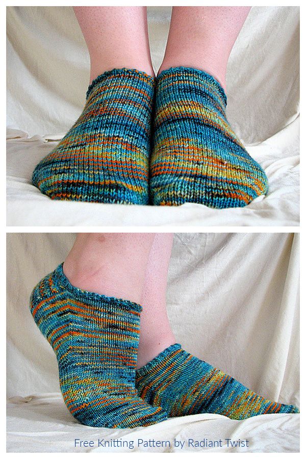 Super Simple Short Socks Free Knitting Patterns