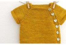 Newborn Baby Puerperium Cardigan Free Knitting Pattern