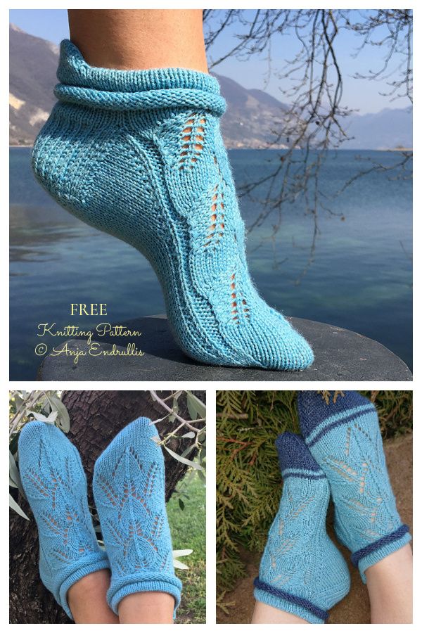 Sarnico Lace Ankle Socks Free Knitting Patterns
