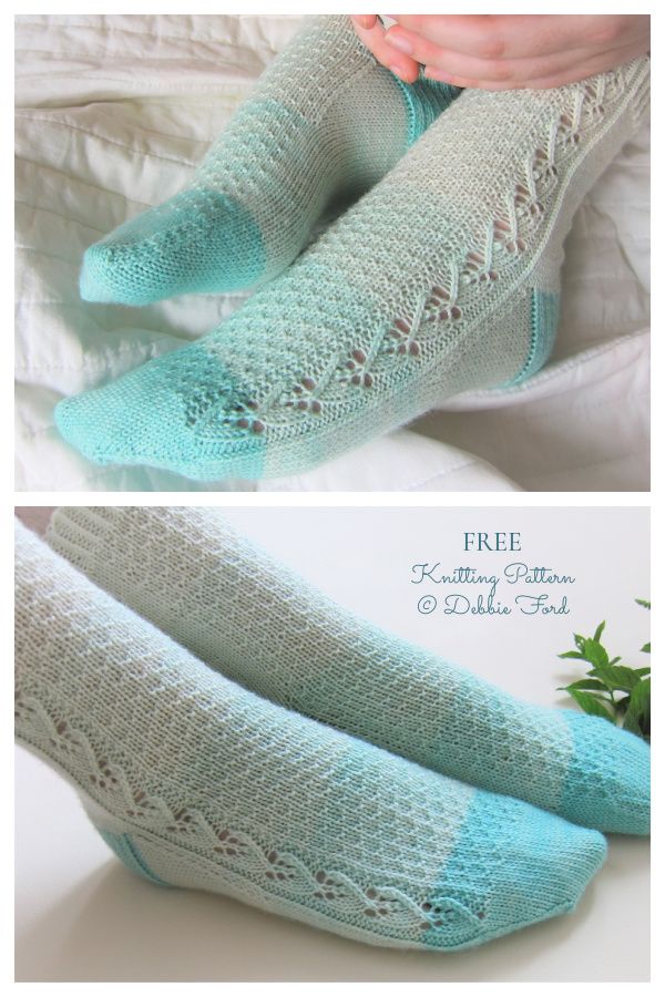 Mint Tea Socks Free Knitting Patterns