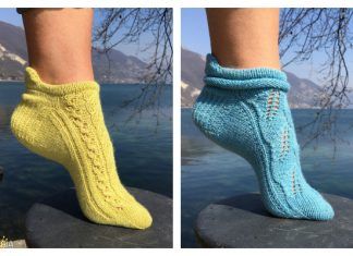 Lace Ankle Socks Free Knitting Patterns