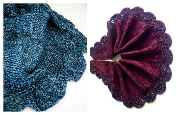 Leaf Edge Scarf Free Knitting Pattern