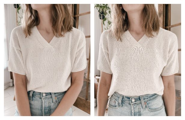 Moon Set Tee Knitting Pattern