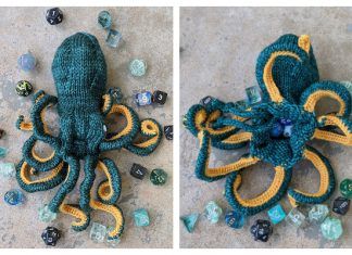 Drawstring Octopus Bag Knitting Pattern