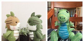 Amigurumi T-rex Dinosaur Knitting Patterns