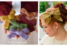 Cutest Hair Bow Free Knitting Patterns