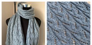 Faux Braid Lace Scarf Free Knitting Pattern