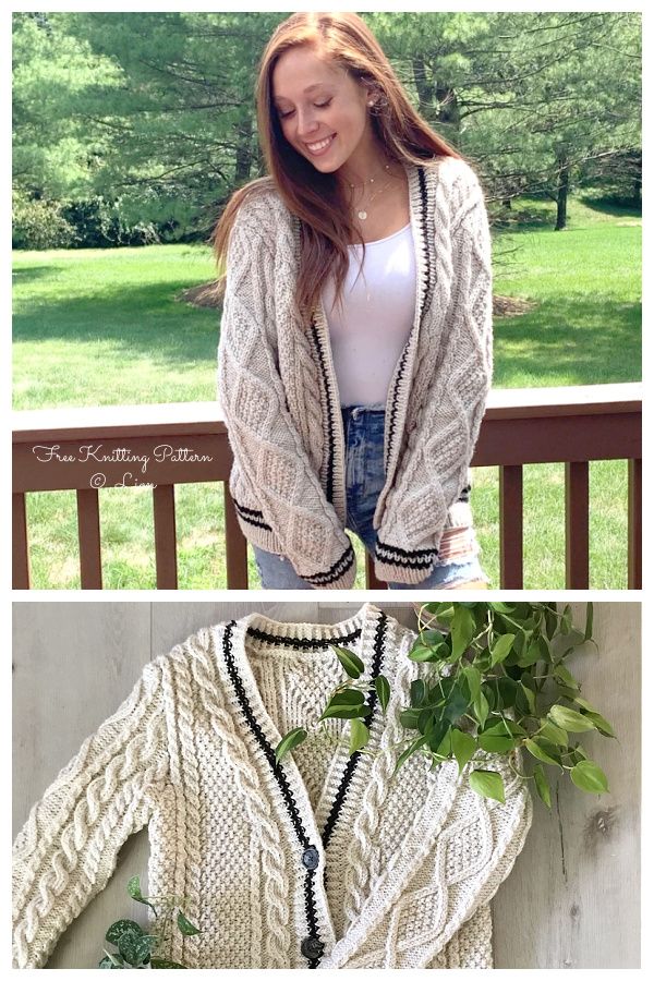 Folklore Cabled Cardigan Free Knitting Pattern + Video