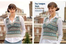 Ivy League Vest Free Knitting Pattern
