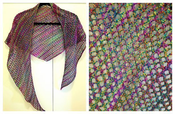 Summer Net Shawl Free Knitting Pattern