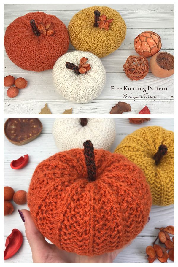 Bibbity Bobbity Pumpkins Free Knitting Pattern