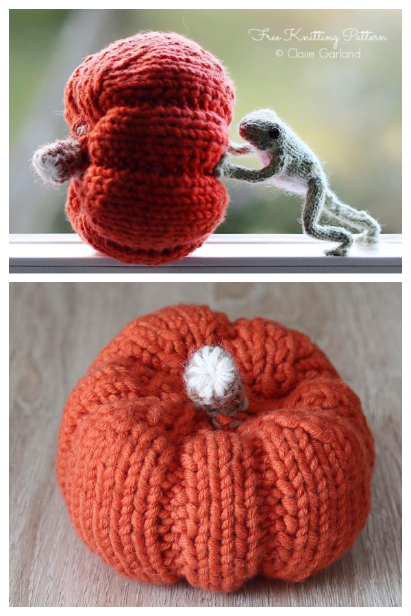 Tiny Everlasting Pumpkin Free Knitting Pattern