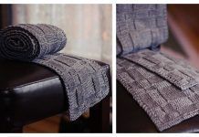 Basket Weave Plaid Scarf Free Knitting Pattern