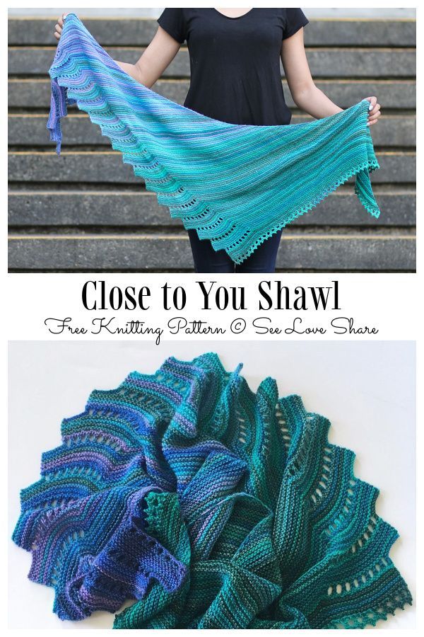 Close to You Shawl Free Knitting Pattern