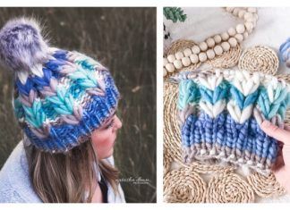 Forget me not Beanie Knitting Pattern