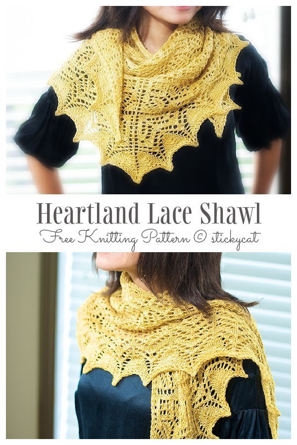 Heartland Lace Shawl Free Knitting Pattern