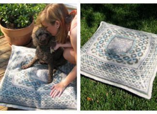 Pet Bed Free Knitting Pattern