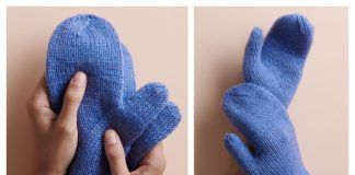 Arched Gusset Mittens Free Knitting Pattern