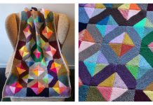 Easy C2C Squares Blanket Free Knitting Pattern