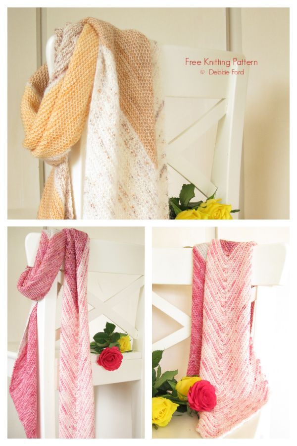 Peace Rose Scarf Free Knitting Patterns