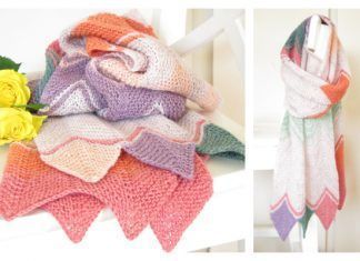 Easy Rose Scarf Free Knitting Patterns