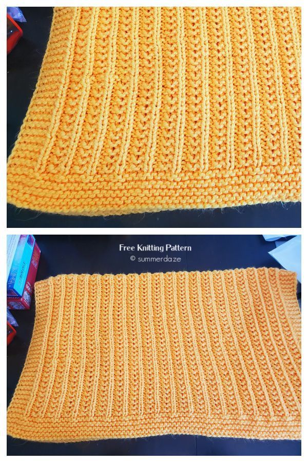 Mom's Bench Lap Blanket Free Knitting Pattern
