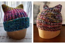 Brioche Cat Hat Free Knitting Pattern