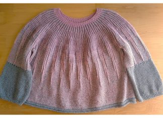 Brioche Knit Pullover Sweater Free Knitting Pattern
