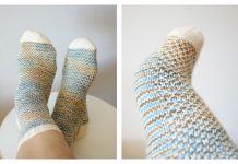 Broken Seed Stitch Socks Free Knitting Pattern
