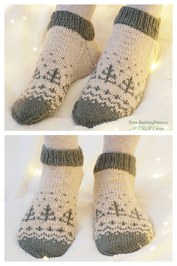 Christmas Forest Magic Socks Free Knitting Patterns