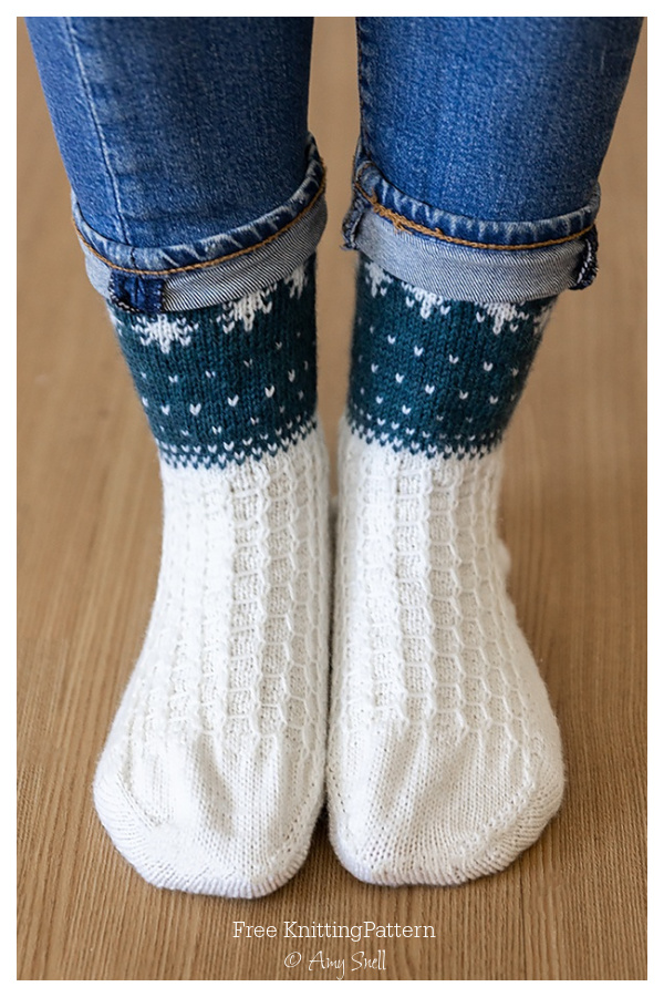 Winter's Gift Socks Free Knitting Patterns