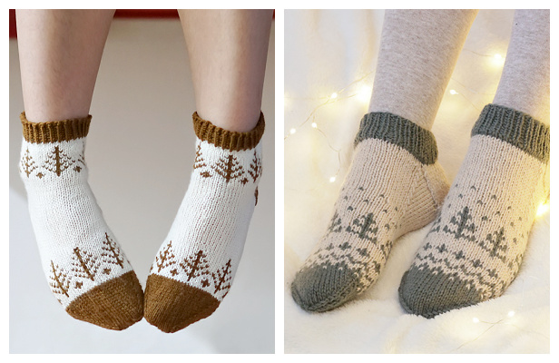 Christmas Socks Free Knitting Patterns - Knitting Pattern