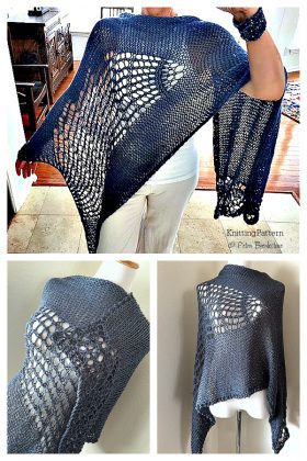 Feeling Blue Shawl Knitting Pattern - Knitting Pattern