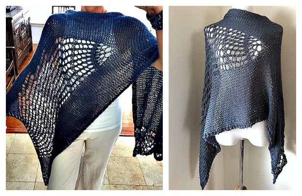 Feeling Blue Shawl Knitting Pattern