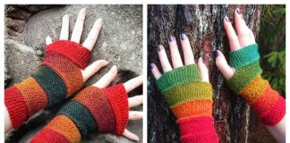 Helix Mitts Free Knitting Pattern