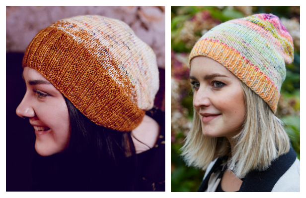 Scrappy Ribbed Hat Free Knitting Patterns