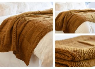 Seamless Quilt Blanket Free Knitting Pattern
