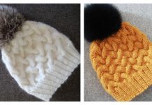 Winter Cable Hat Free Knitting Patterns