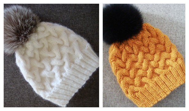 Winter Cable Hat Free Knitting Patterns