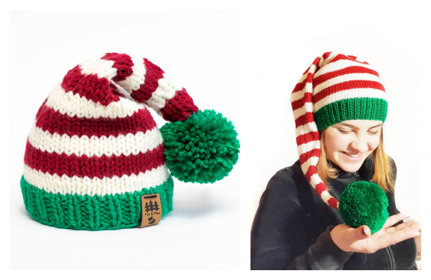 Christmas Elf Hat Free Knitting Patterns