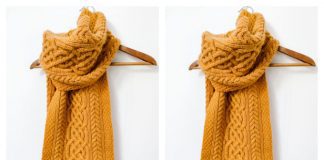 Long Celtic Cable Scarf Free Knitting Pattern