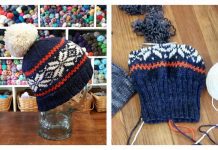 Basic Norwegian Star Hat Free Knitting Pattern