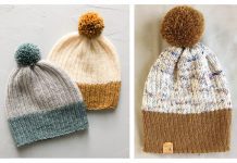 Color Block Beanie Free Knitting Pattern