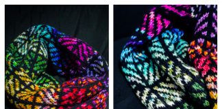 Faded Glass Infinity Cowl Free Knitting Pattern