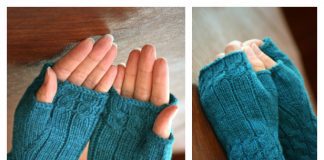 Fetching Fingerless Gloves Free Knitting Pattern