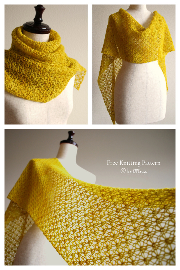 Horai Scarf Shawl Free Knitting Pattern - Knitting Pattern