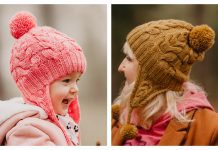 I Heart Cables Earflap Hat Knitting Pattern