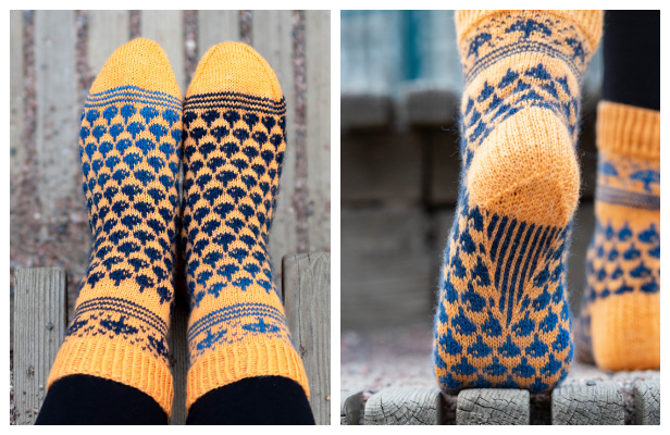 Rain Rain Go Away Sock Free Knitting Pattern