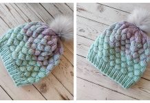 Bubbles Beanie Hat Free Knitting Pattern