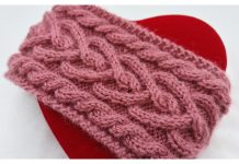Heart Cable Headband Free Knitting Pattern